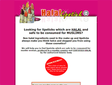 Tablet Screenshot of halallipstick.com